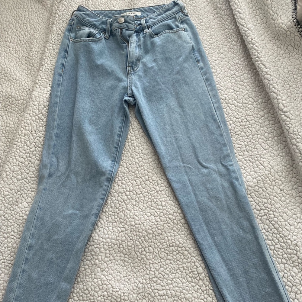 Light blue mom jeans